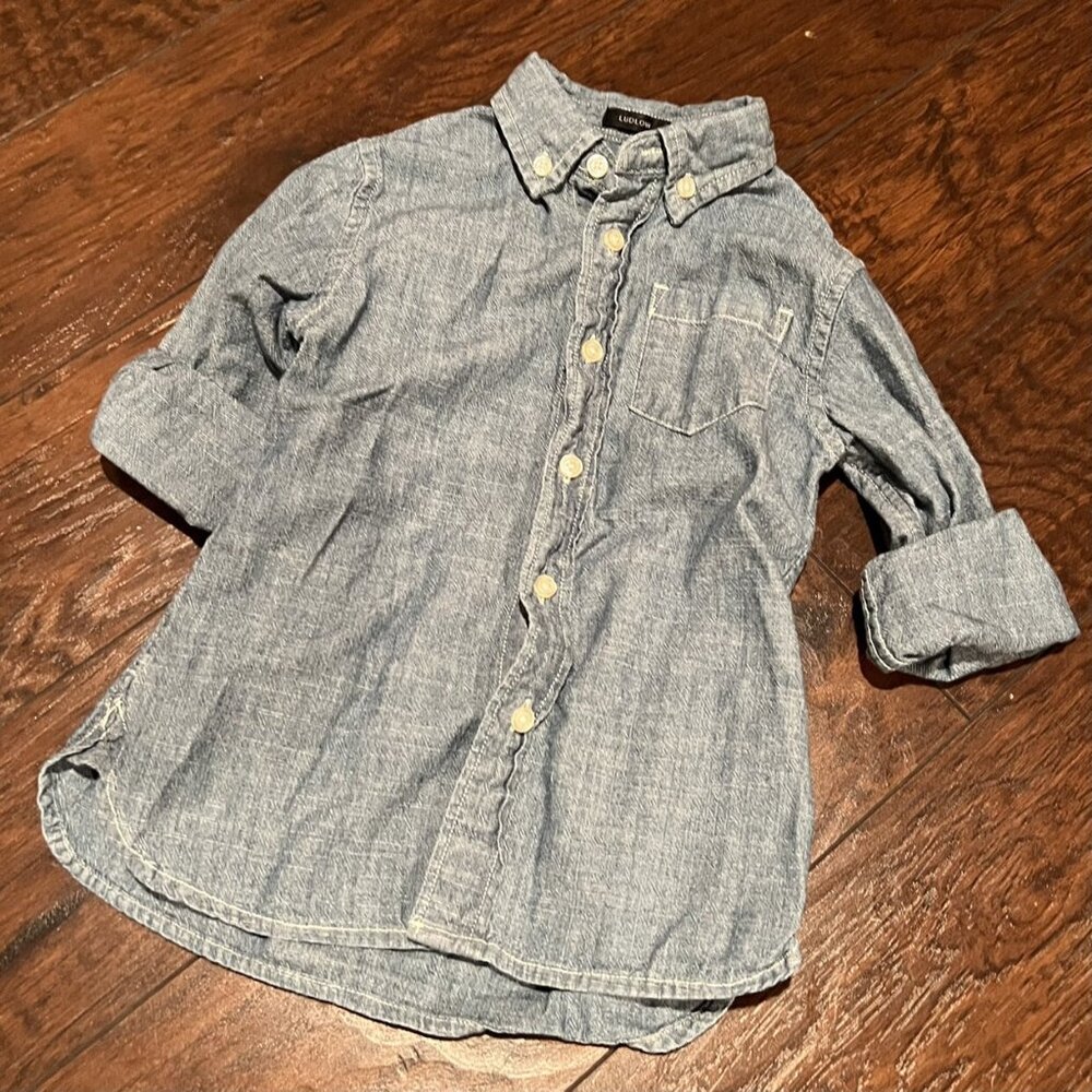 Crewcuts Ludlow Denim Button Down Shirt